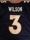 Russell Wilson Signed Denver Broncos Blue Nfl Custom Jersey Coa Auto Nice