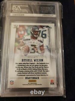 Russel Wilson Rookie 2012 Panini prizm Auto psa 10 out of 250