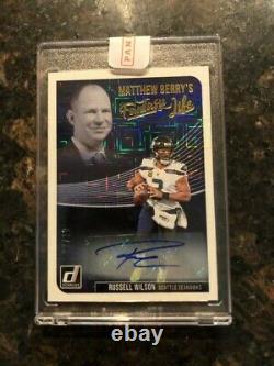 Russell Wilson 1/1 Don Russ Fantasy Life Matthew Berry 3/10 Jersey Number Auto