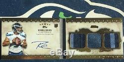 Russell Wilson #/15 2012 Five Star Futures Rookie Card RC AUTO Autograph Booklet
