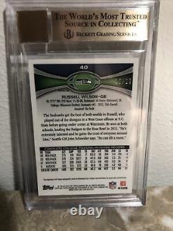Russell Wilson 2012 Auto Chrome GOLD #5/10 Bgs 9.5/10