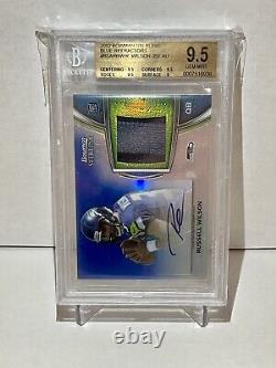Russell Wilson 2012 Bowman Sterling RPA Auto RC Blue Refractor /99 Seahawks