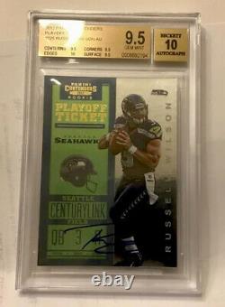 Russell Wilson 2012 Contenders Playoff Ticket Auto RC 22/99 BGS 9.5/10 Gem Mint