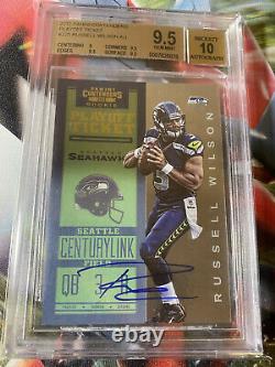 Russell Wilson 2012 Contenders Playoff Ticket Auto RC /99 BGS 9.5/10 GEM MINT