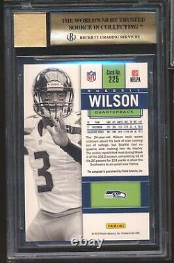 Russell Wilson 2012 Contenders White Jersey SP RC AUTO TICKET /25 BGS 9.5/10 GEM