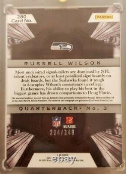 Russell Wilson, 2012 Crown Royale Auto 284/349 Rc