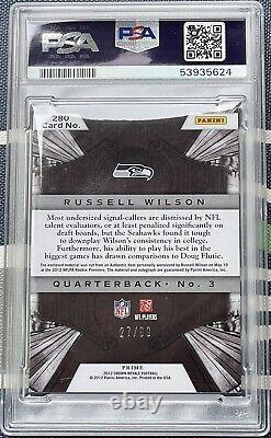 Russell Wilson 2012 Crown Royale GOLD #/99 Rookie AUTO Autograph RPA PSA 8 RC