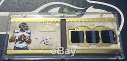 Russell Wilson 2012 Five Star Futures #/15 Rookie Card RC AUTO Autograph Booklet