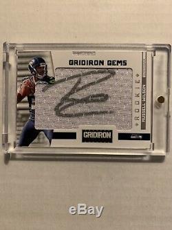 Russell Wilson 2012 Gridiron Gems Rookie Auto Autograph Rc Jersey Card #/299