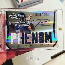 Russell Wilson 2012 Limited Auto Autograph Patch RC #d/299 Phenom Rookie 4 CLR