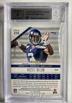 Russell Wilson 2012 Limited Rookie Auto RPA BGS 9 Mint. 5 Away On Card Auto /299