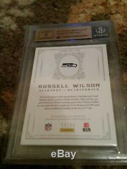 Russell Wilson 2012 National Treasures 59/99 ROOKIE PATCH AUTO RC BGS 9.5/9 RARE
