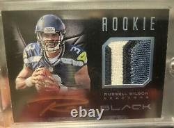 Russell Wilson 2012 Panini Black Prime Gold Rookie Patch 47/49 RC Auto REDUCED