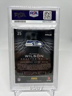 Russell Wilson 2012 Panini Black Prime Gold Rookie Patch Auto #83/99 RC RPA PSA7