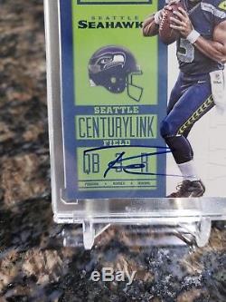Russell Wilson 2012 Panini Contenders #225 Autograph Rc Rookie Card Auto Mint+