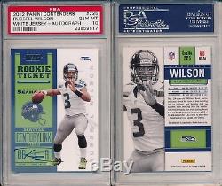 Russell Wilson 2012 Panini Contenders #225 Rookie Rc PSA 10 Auto (Gem MT) x617
