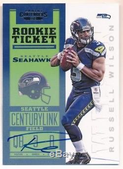Russell Wilson 2012 Panini Contenders Rc Rookie Ticket Autograph Seahawks Auto