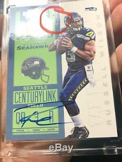 Russell Wilson 2012 Panini Contenders Rookie Ticket Auto Autograph Rc Seahawks