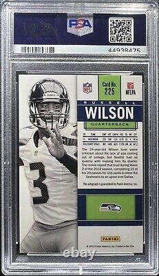 Russell Wilson 2012 Panini Contenders White Jersey SSP RC Rookie Auto PSA 9 Mint