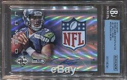Russell Wilson 2012 Panini Limited Rookie Shield Patch Auto Autograph 1/1 Read