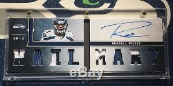 Russell Wilson 2012 Playbook Booklet RC Jersey Rookie AUTO #11/25 Seahawks MVP