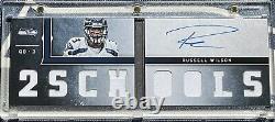 Russell Wilson 2012 Playbook Booklet RC Jersey Rookie Card AUTO #53/99 NM+
