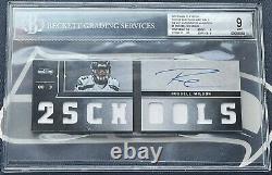 Russell Wilson 2012 Playbook Booklet RC Jersey Rookie Card AUTO #/99 RPA