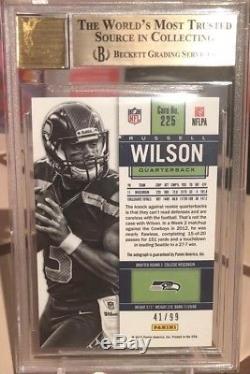 Russell Wilson 2012 Playoff Contenders Playoff Ticket Auto /99 Rc BGS 9.5/10 Gem