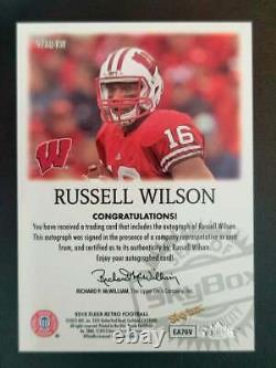 Russell Wilson 2012 Skybox Autographics Seahawks Auto RC