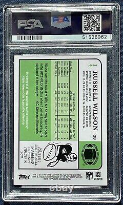 Russell Wilson 2012 Topps 1984 Rookie Autograph #33/100 PSA 9 10 ON CARD AUTO