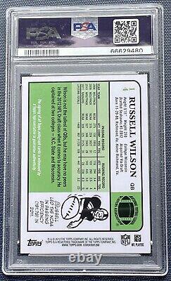 Russell Wilson 2012 Topps 1984 Rookie Autograph #7/100 PSA 10 ON CARD AUTO