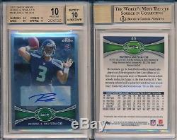 Russell Wilson 2012 Topps Chrome Autographs 40 Rookie Rc BGS 10 Auto 10 Pristine