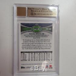 Russell Wilson 2012 Topps Chrome Prism Refractor Rc Auto /50 Bgs 9.5 10 Seahawks