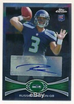 Russell Wilson 2012 Topps Chrome Rc Rookie Autograph Seattle Seahawks Auto Sp