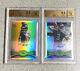 Russell Wilson 2012 Topps Chrome Refractor Rc Auto Variation Lot (2) Bgs 9.5 Gem