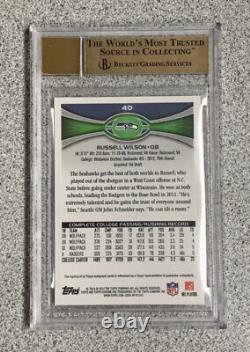 Russell Wilson 2012 Topps Chrome Refractor RC Auto Variation LOT (2) BGS 9.5 GEM