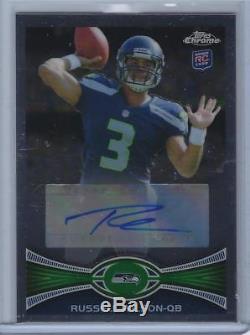 Russell Wilson 2012 Topps Chrome Rookie Autograph Auto (rare Sp)