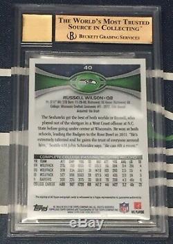 Russell Wilson 2012 Topps Chrome Rookie Autograph BGS 9.5 10 AUTO MVP HOT