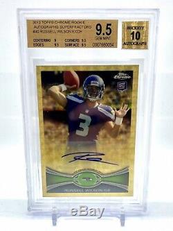 Russell Wilson 2012 Topps Chrome Superfractor 1/1 Auto Rc