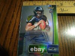 Russell Wilson 2012 Topps Finest Rookie Refractor Auto#'d 10/20