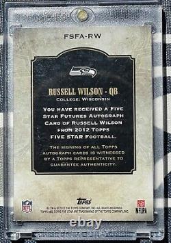 Russell Wilson 2012 Topps Five Star Auto Autograph Rookie Card Rc #132/150