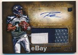 Russell Wilson 2012 Topps Inception Rc Autograph Jumbo 3 Color Patch Auto Sp /75