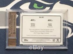Russell Wilson 2012 Topps Magic BGS 9.5 10 AUTO #/25 ROOKIE RC Seahawks RARE