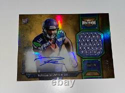 Russell Wilson 2012 Topps Triple Threads Football Rookie Rc Jersey Auto /75