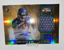 Russell Wilson 2012 Topps Triple Threads Football Rookie Rc Jersey Auto /75