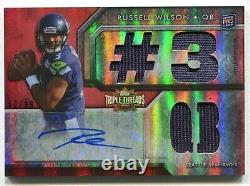 Russell Wilson 2012 Topps Triple Threads Rookie Jersey Autograph #/99 Auto RC