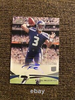 Russell Wilson 2012 Topps prime auto autograph #113/286