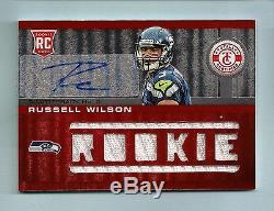 Russell Wilson 2012 Totally Certified Rc Game Jersey Autograph Auto /199