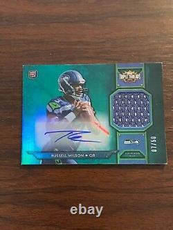 Russell Wilson 2012 Triple Threads Rookie Auto and Jersey 7/50