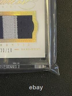 Russell Wilson 2014 Panini Flawless Gold Auto Nameplate Patch 9/10 Rare
